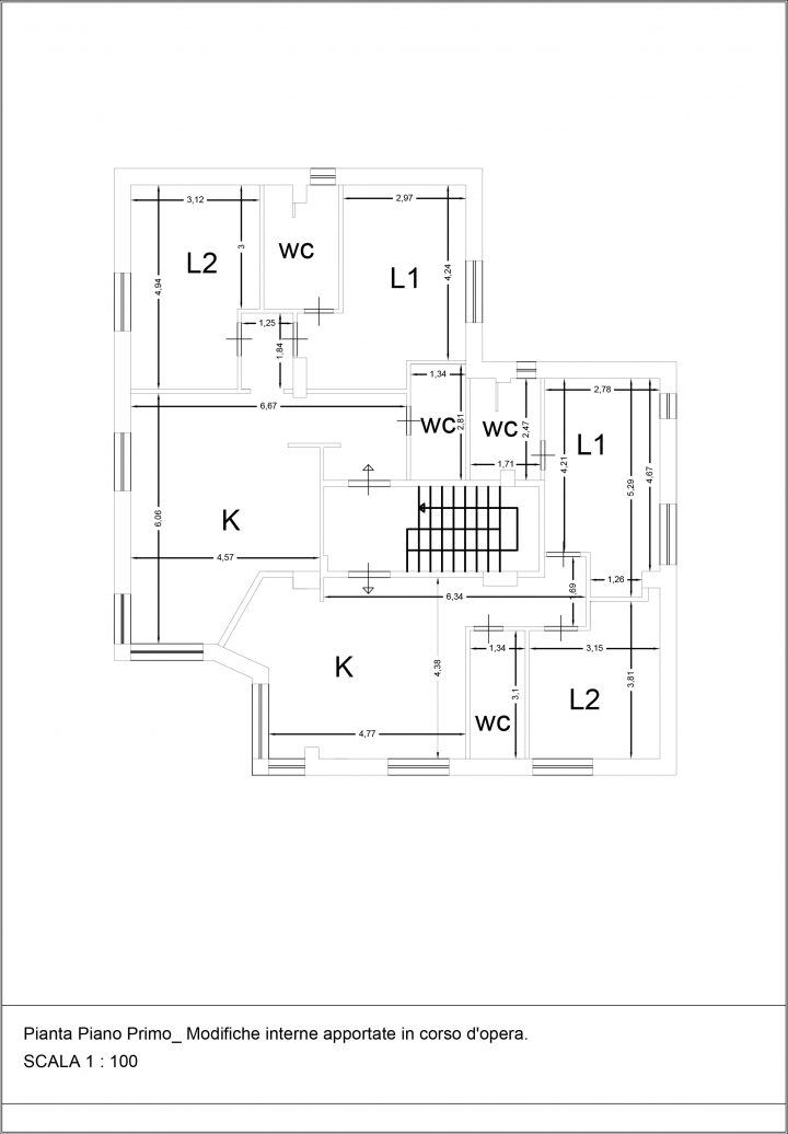 Plan of Appartamento Deluxe