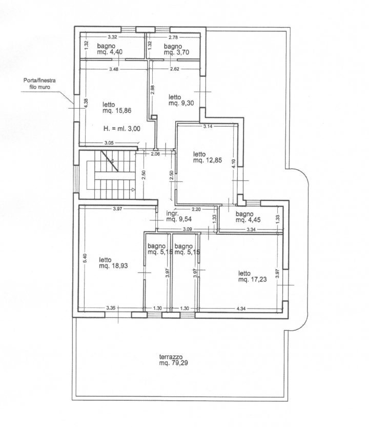 Plan of Double room Classic/Superior